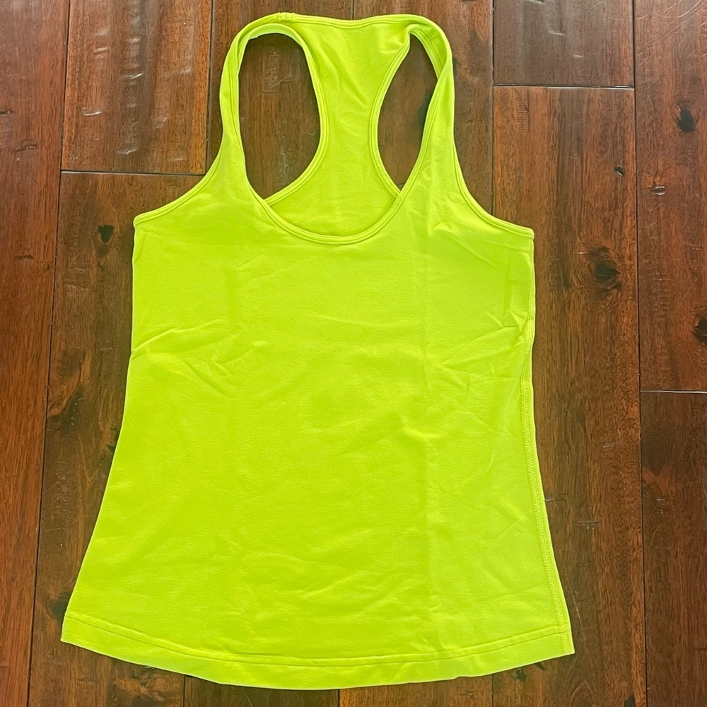 Lululemon Athletica neon / green-yellow Fitted Tank Top